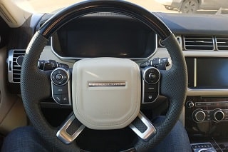 Перетяжка руля Рэнж Ровер натуральной кожей